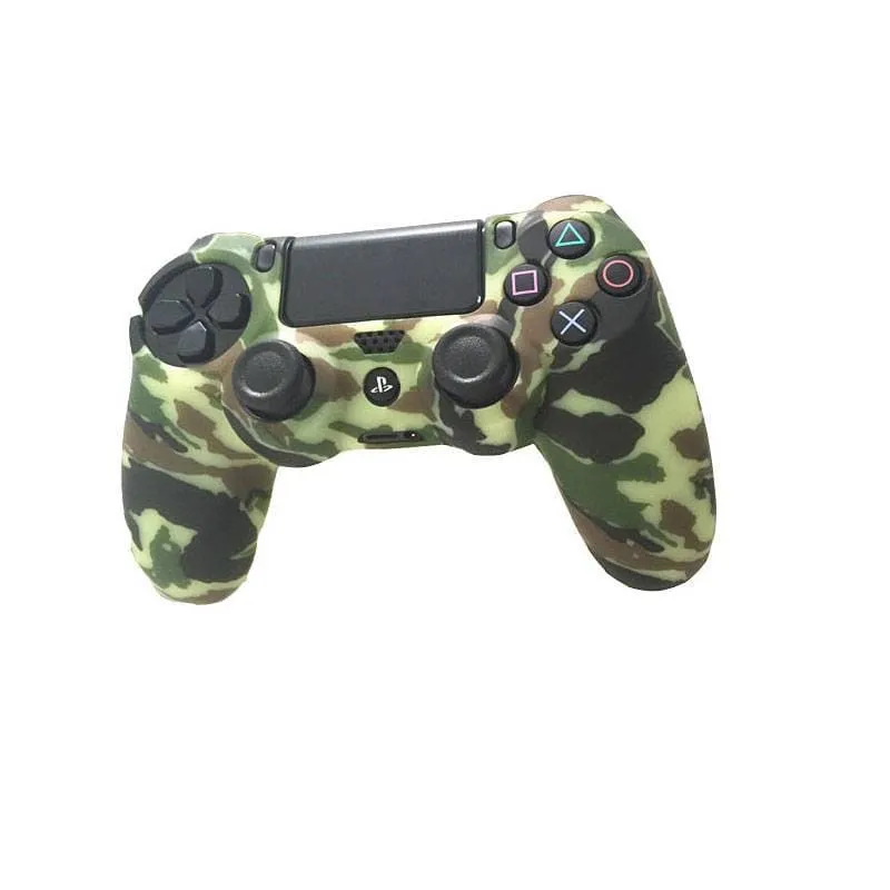 Camouflage Camo Silicone Rubber Soft Case for Sony PS4 Controller