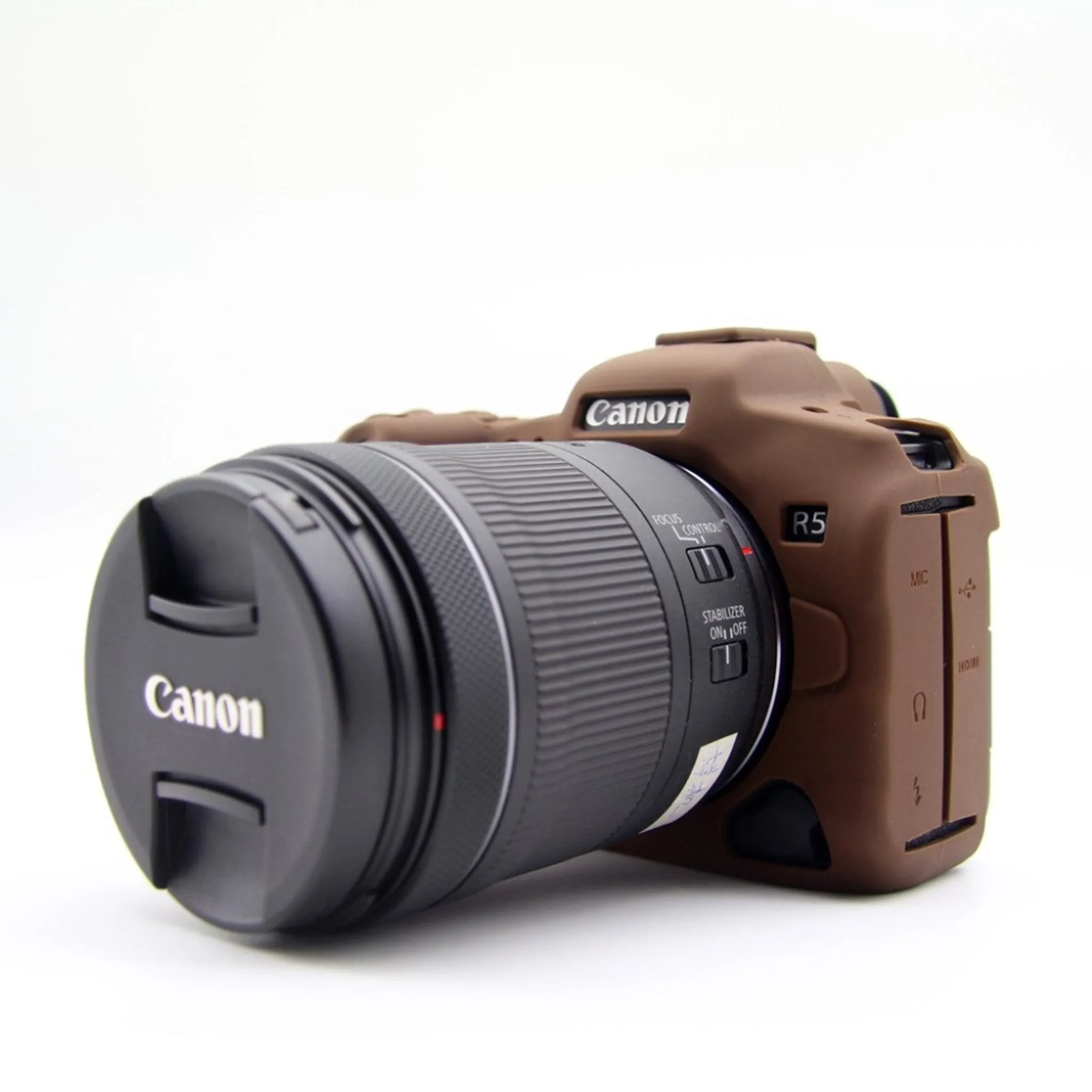 Canon EOS R5 silicone case - Coffee