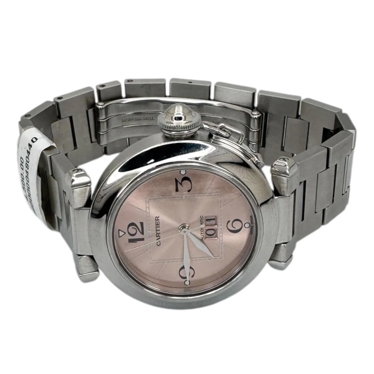 Cartier Pasha Date Pink Dial 35 ref. 2475