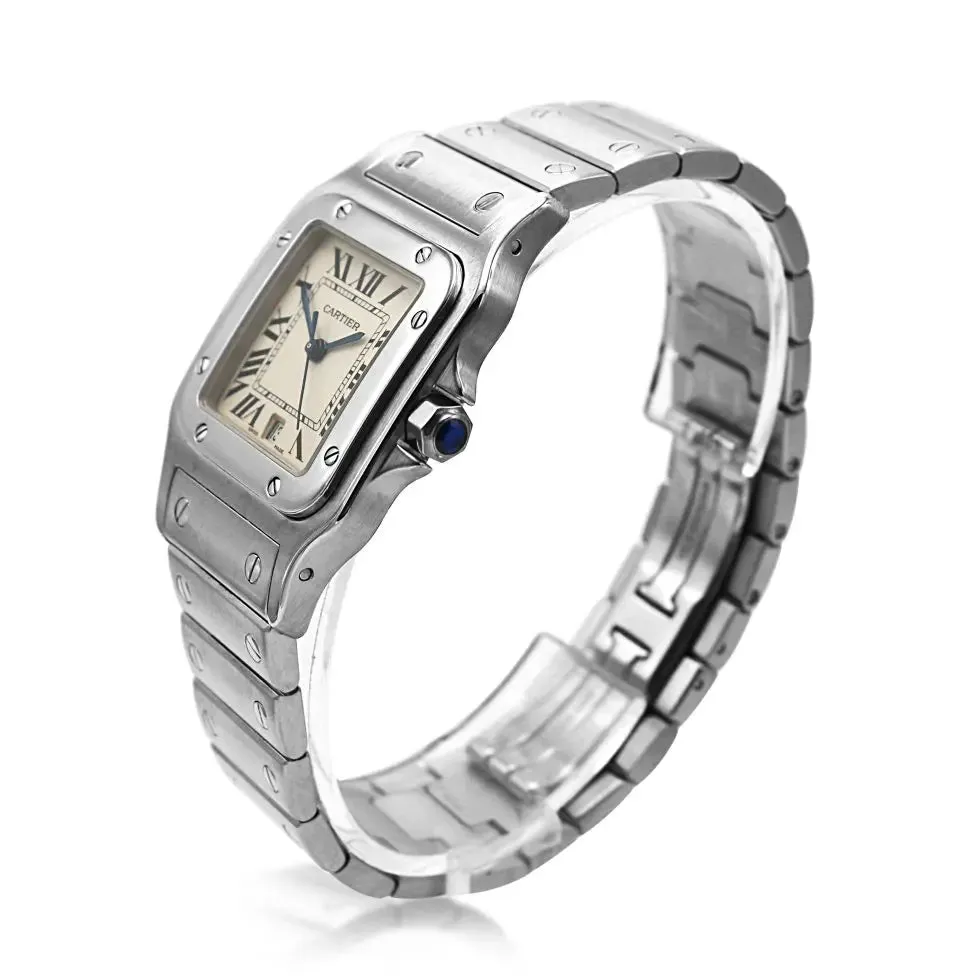 Cartier Santos Galbee Stainless Steel Quartz Date Watch