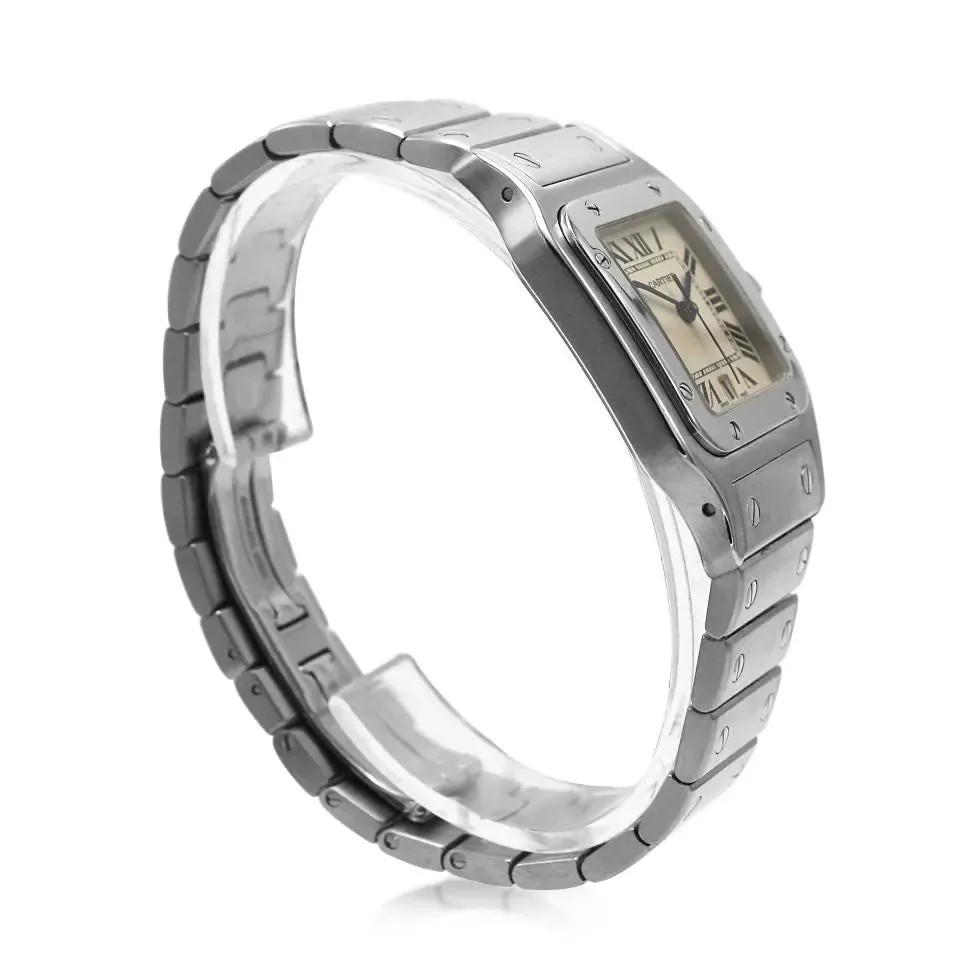 Cartier Santos Galbee Stainless Steel Quartz Date Watch