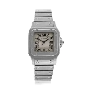 Cartier Santos Galbee Stainless Steel Quartz Date Watch