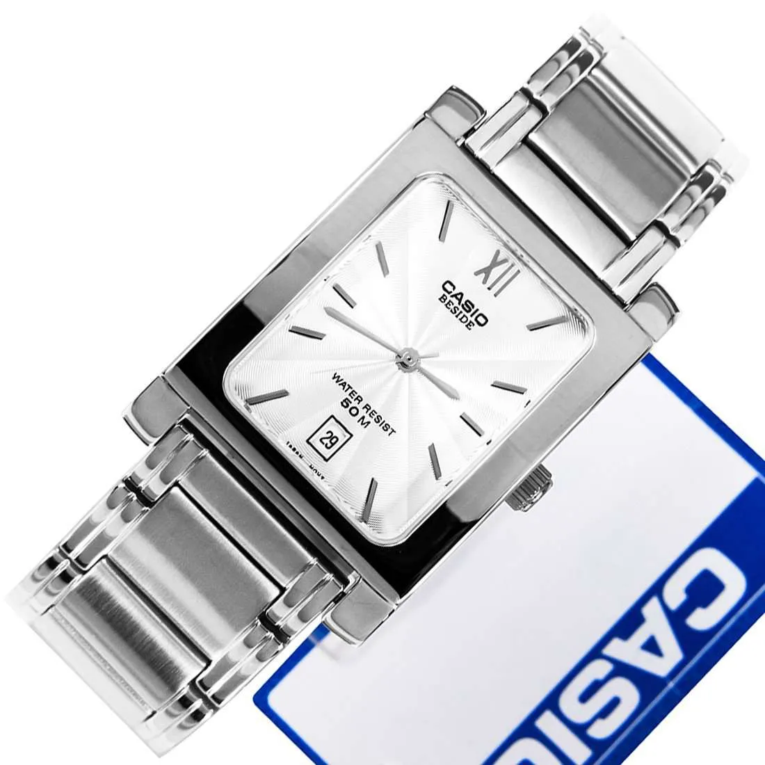 Casio BEM-100D-7AVDF Silver Stainless Watch for Men and Women