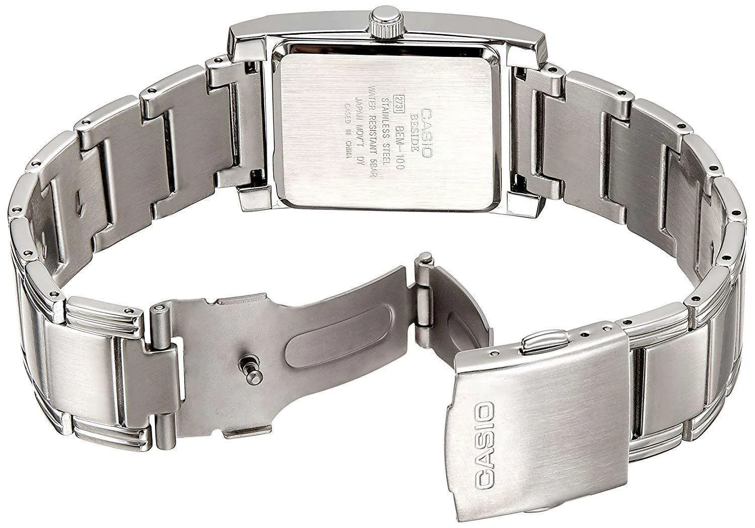 Casio BEM-100D-7AVDF Silver Stainless Watch for Men and Women