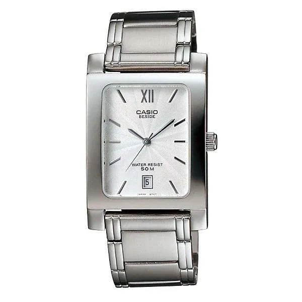 Casio BEM-100D-7AVDF Silver Stainless Watch for Men and Women