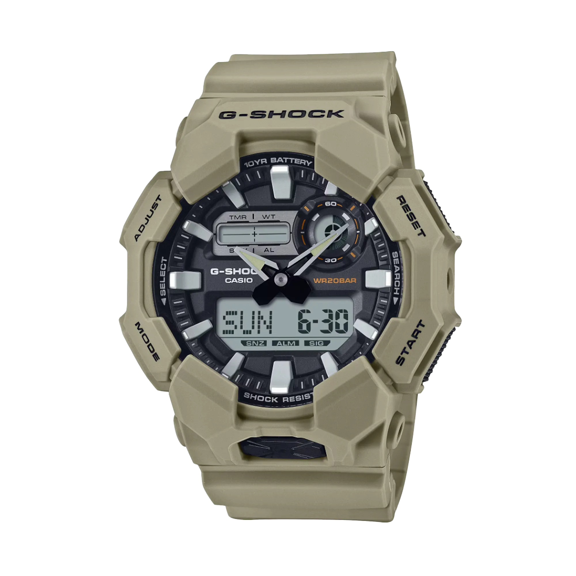 Casio G-SHOCK Men's Resin Analogue Digital Watch GA010-5AD