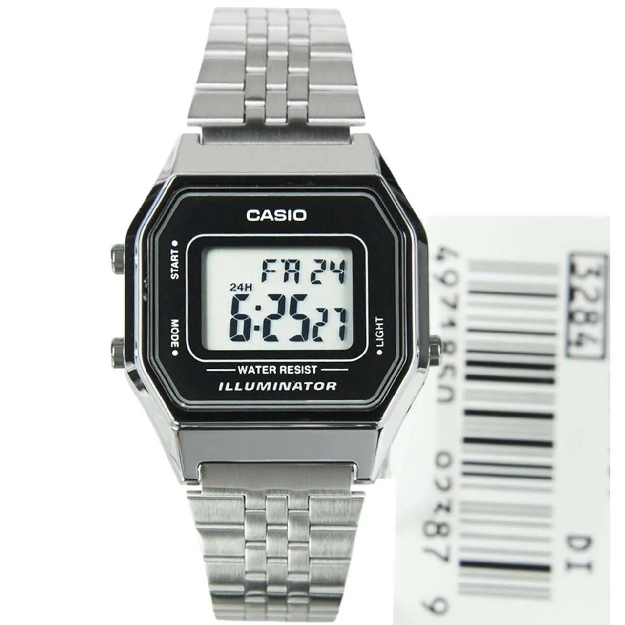 Casio LA680WA-1DF Silver Stainless Watch for Women