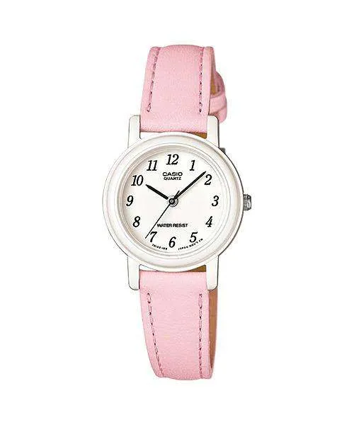 Casio LQ-139L-4B1 Pink Leather Strap Women's Watch