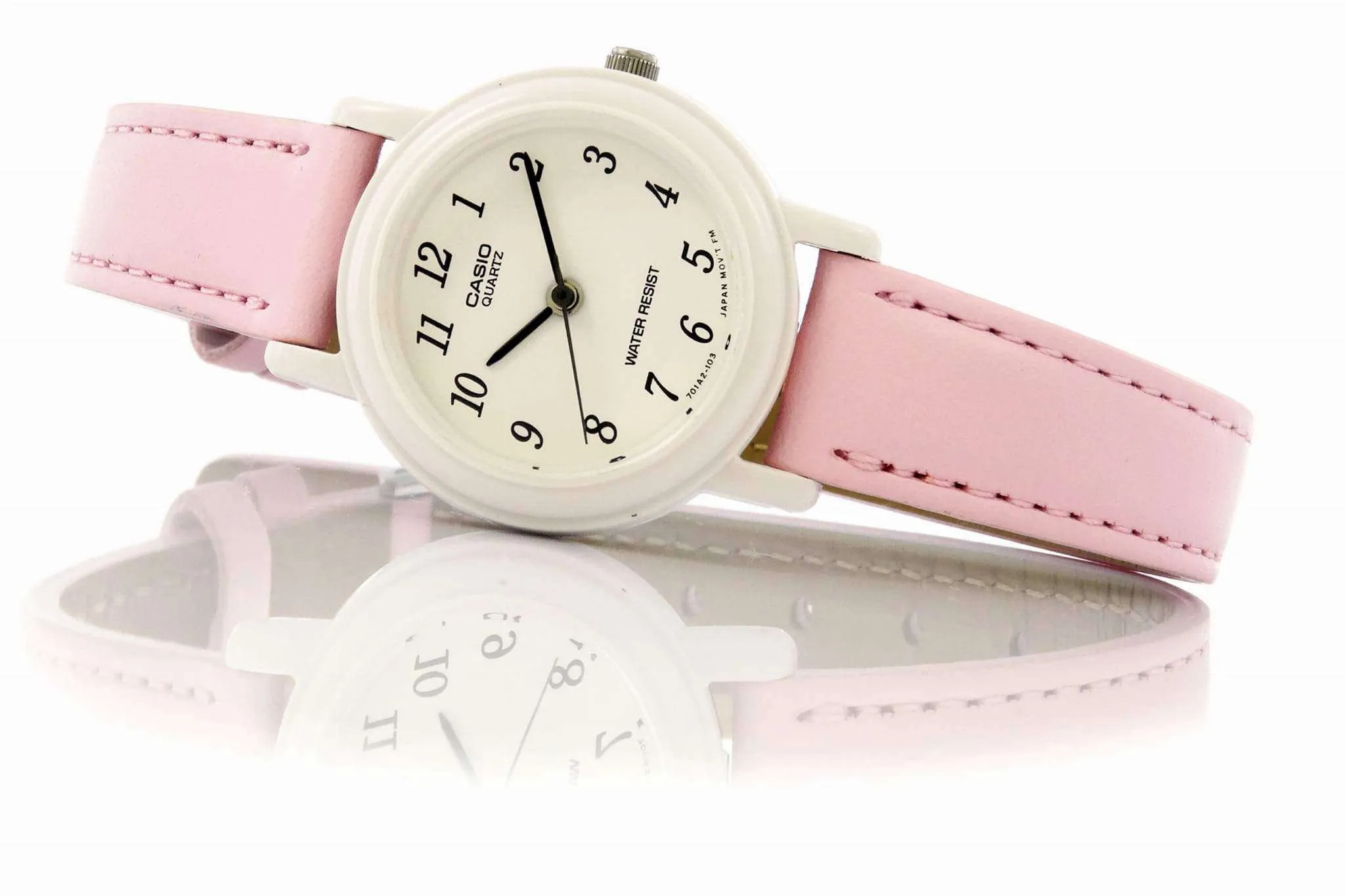 Casio LQ-139L-4B1 Pink Leather Strap Women's Watch