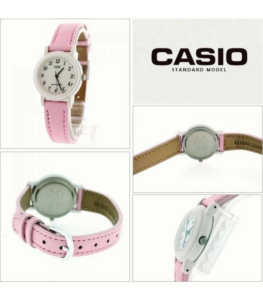 Casio LQ-139L-4B1 Pink Leather Strap Women's Watch