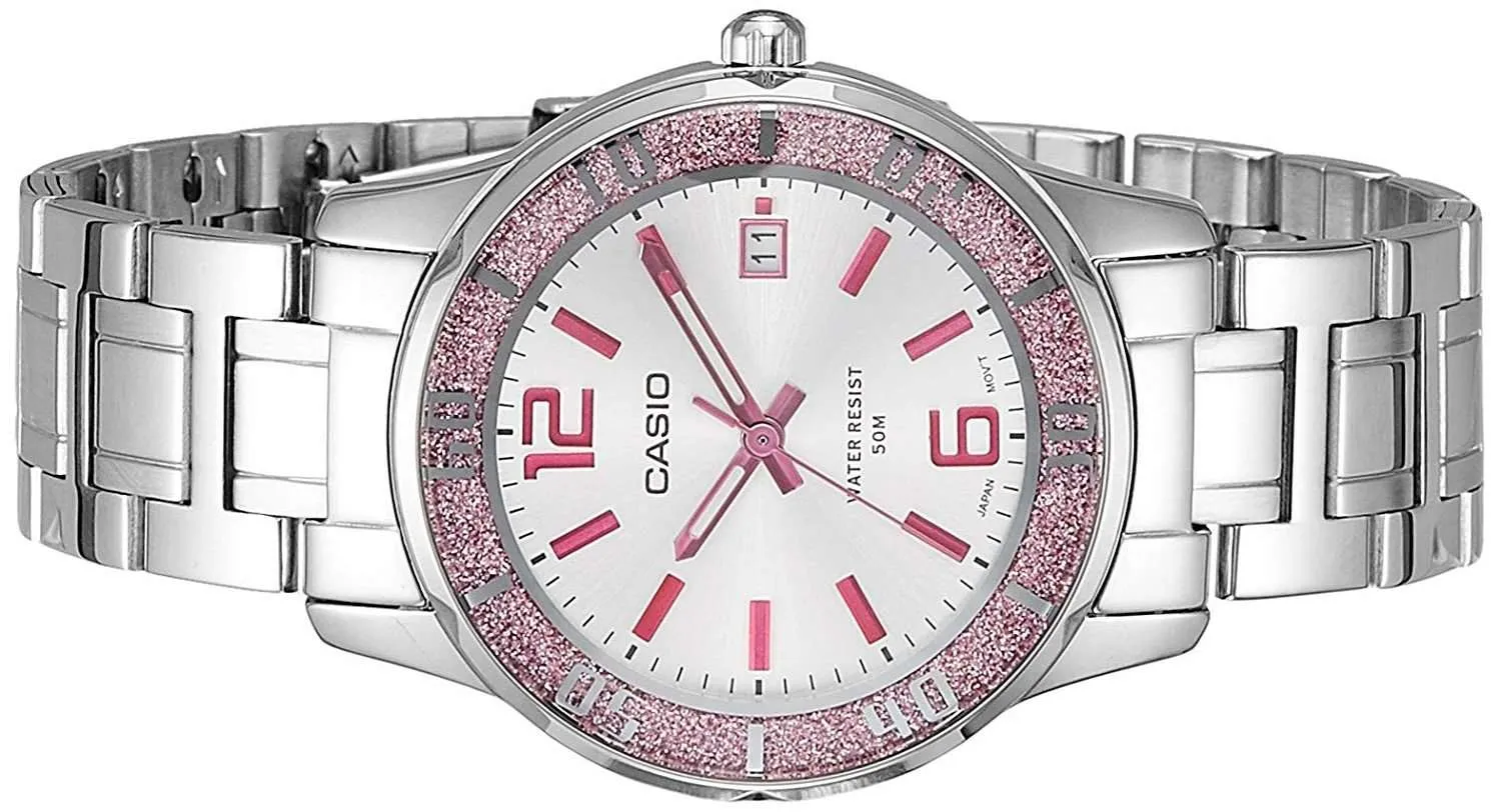 Casio LTP-1359D-4AVDF Silver Stainless Steel Strap for Women