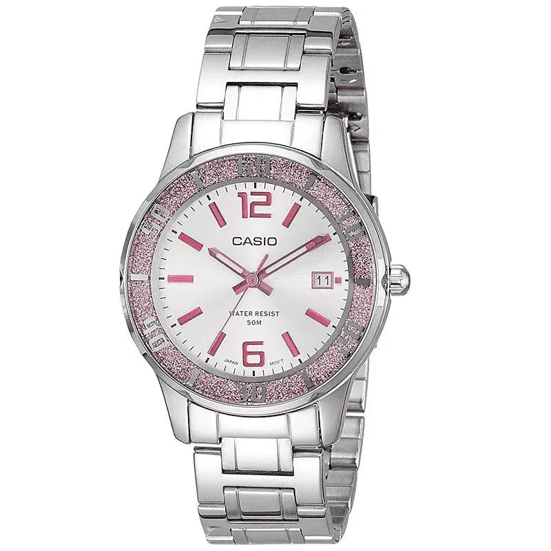 Casio LTP-1359D-4AVDF Silver Stainless Steel Strap for Women