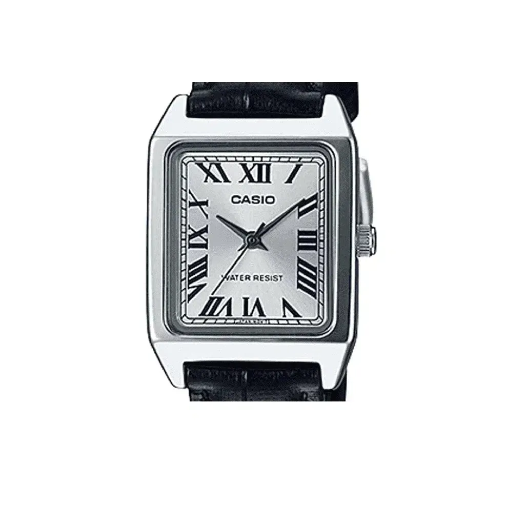 Casio LTP-V007L-7B1 Black Leather Watch for Women