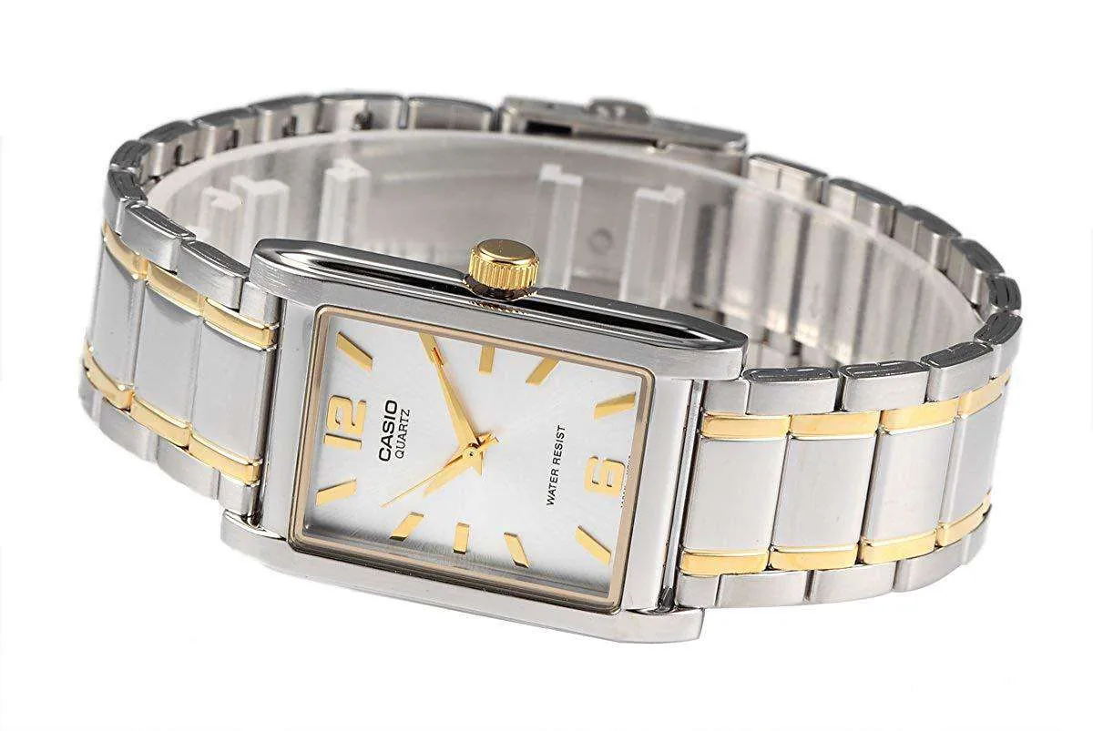 Casio MTP-1235SG-7ADF Two Tone Stainless Steel Strap Watch for Men