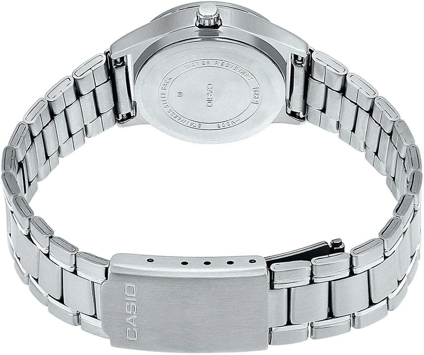 Casio MTP-V006D-1B2 Silver Stainless Watch for Men