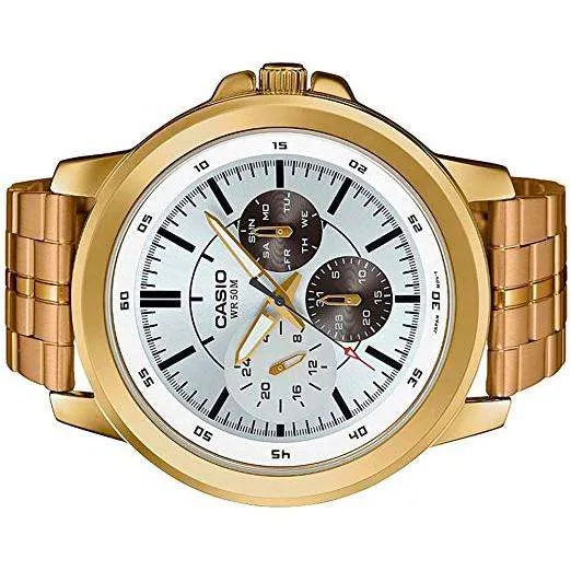 Casio MTP-X300G-7EVDF Gold Plated Watch for Men