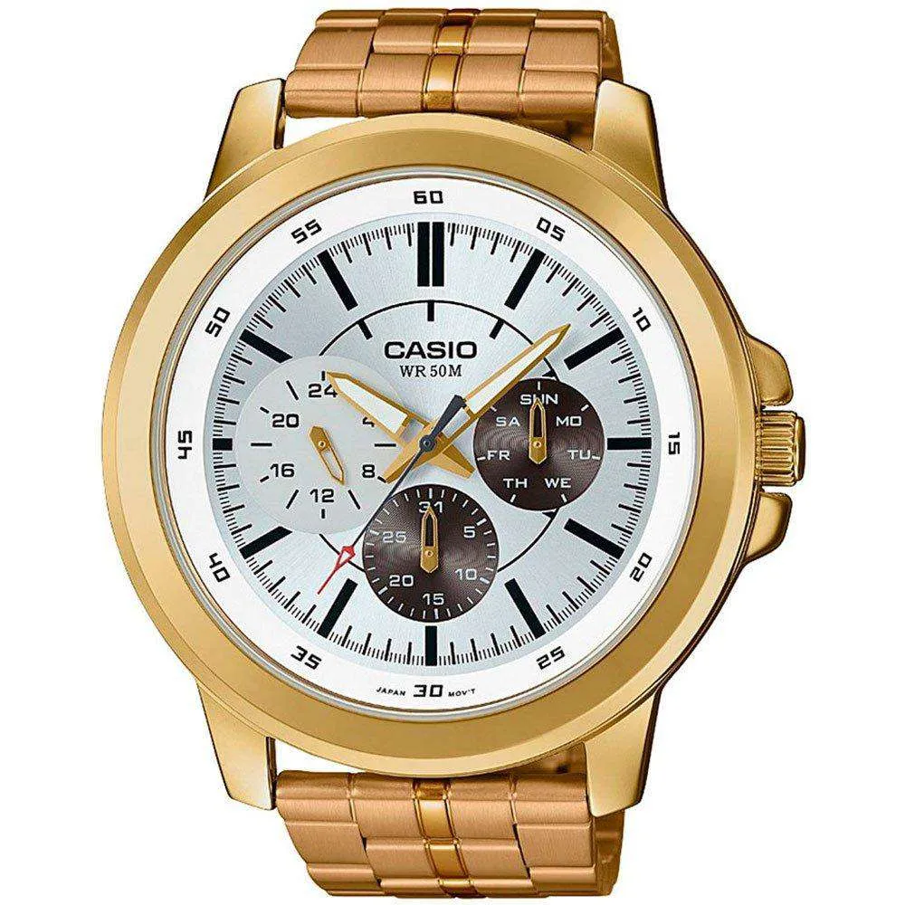 Casio MTP-X300G-7EVDF Gold Plated Watch for Men