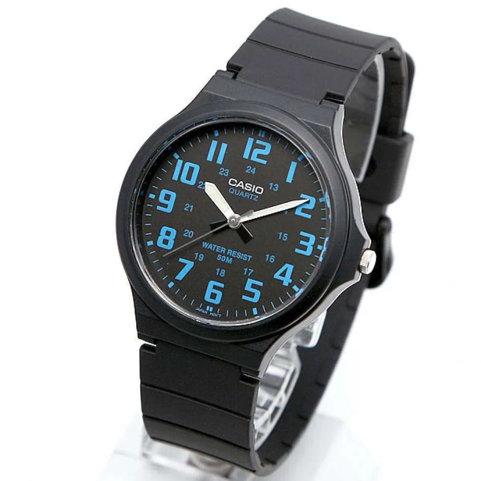 Casio MW-240-2BVDF Black Resin Strap Watch for Men