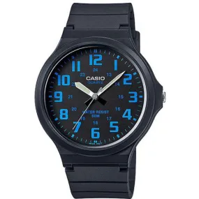 Casio MW-240-2BVDF Black Resin Strap Watch for Men