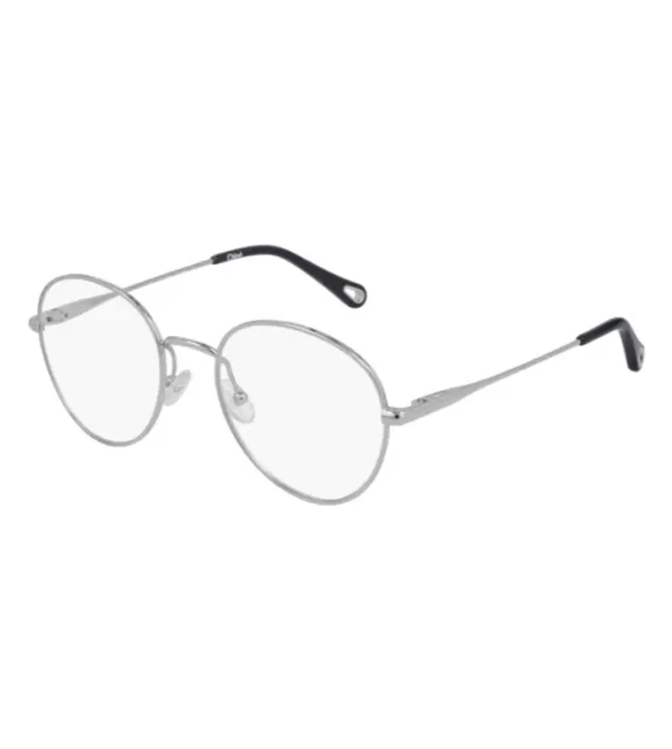 Chloe Women's Silver Round Optical Frame