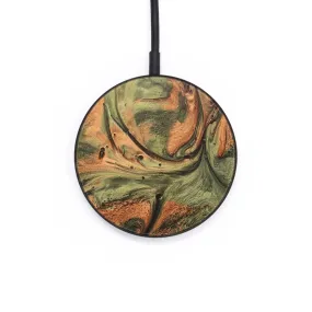 Circle Wood Resin Wireless Charger - Alton (Green, 677063)