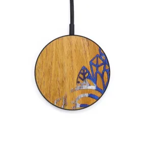 Circle Wood Resin Wireless Charger - Cassandra (Spring, 640645)