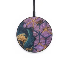 Circle Wood Resin Wireless Charger - Daniel (Pattern, 679025)