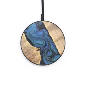 Circle Wood Wireless Charger - Sidney (Blue, 726897)