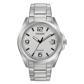 CITIZEN Eco-Drive Weekender Garrison Mens Stainless Steel