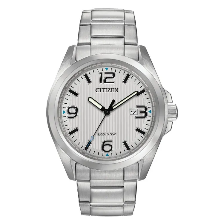 CITIZEN Eco-Drive Weekender Garrison Mens Stainless Steel