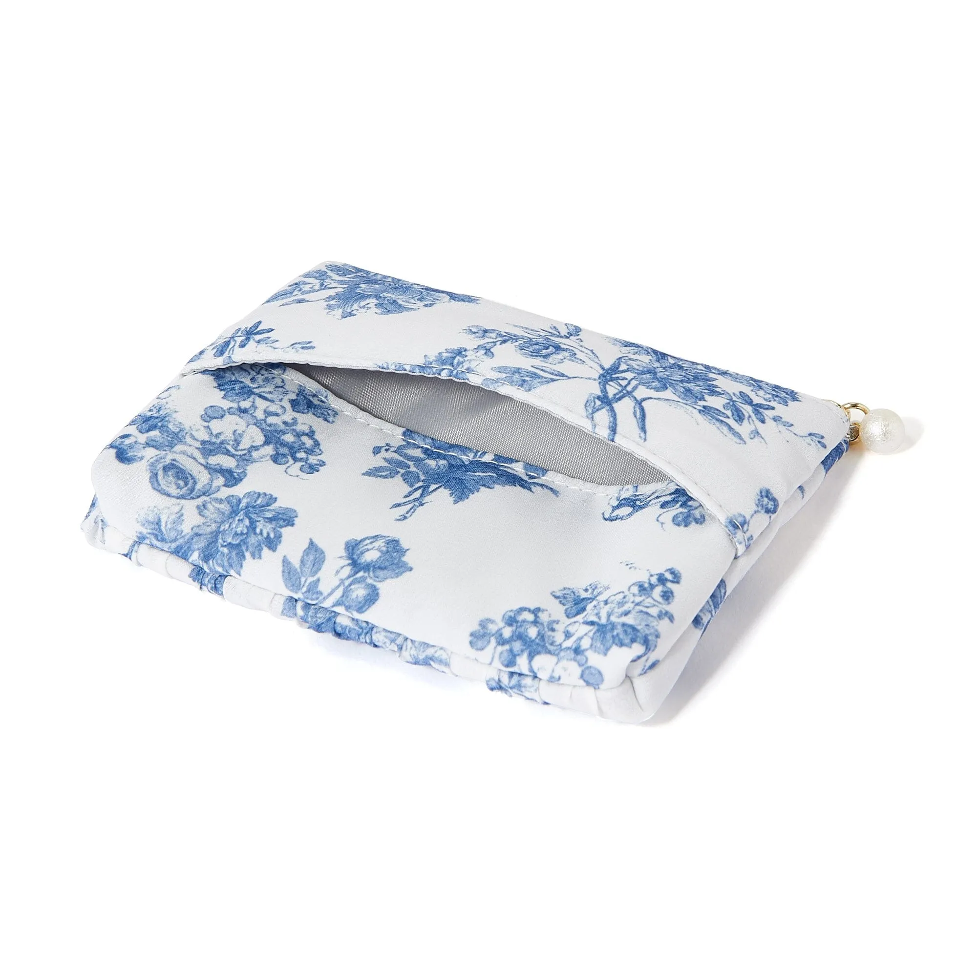 Classic Flower Tissue Pouch Navy