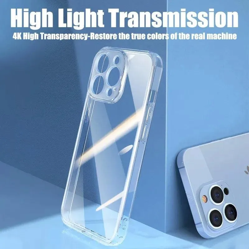 Clear Silicone Phone Case: Sleek & Durable Cover for iPhone - Everyday Protection