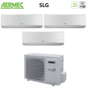 Climatizzatore Condizionatore Aermec Trial Split Inverter Serie SLG 9 9 12 con MLG630 R-32 Wi-Fi Optional 9000 9000 12000