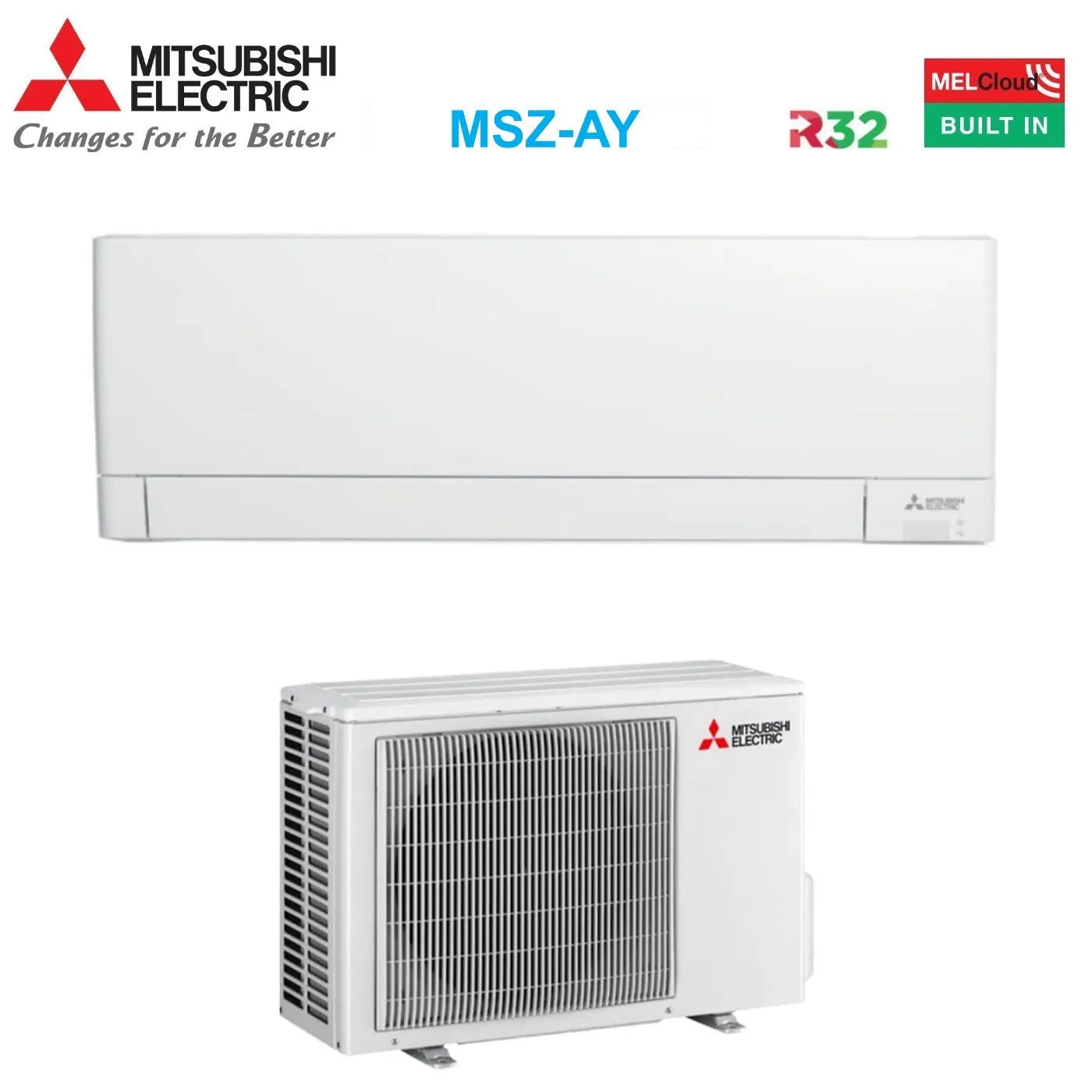 Climatizzatore Condizionatore Mitsubishi Electric Inverter Linea Plus serie MSZ-AY / AP 18000 Btu MSZ-AY50VGKP   MUZ-AP50VG R-32 Wi-Fi Integrato