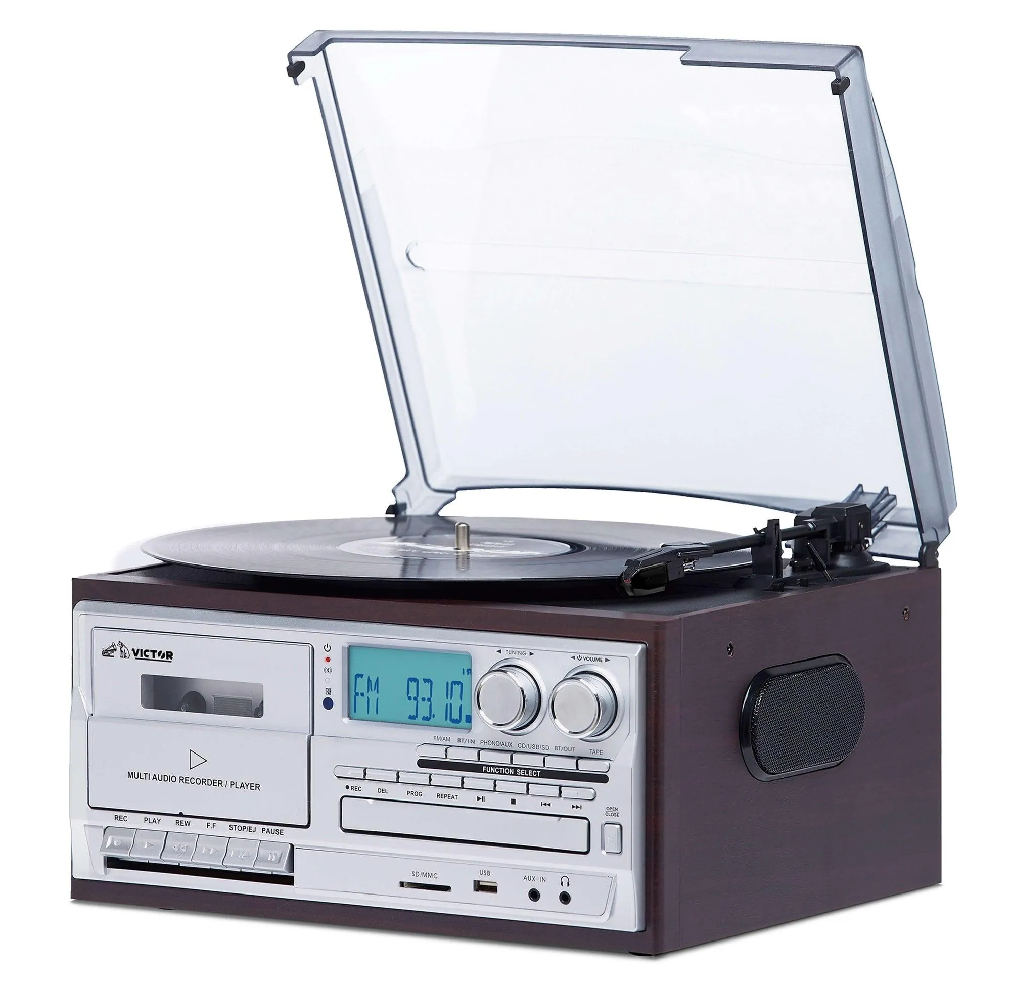 Cosmopolitan 8-in-1 Turntable Music Center