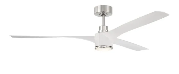 Craftmade PHB60WPLN3 Phoebe 60" White Ceiling Fan with Light Kit