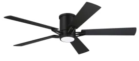 Craftmade WYT52FB5 Wyatt 52" Indoor/Outdoor Ceiling Fan with Light Kit In Flat Black