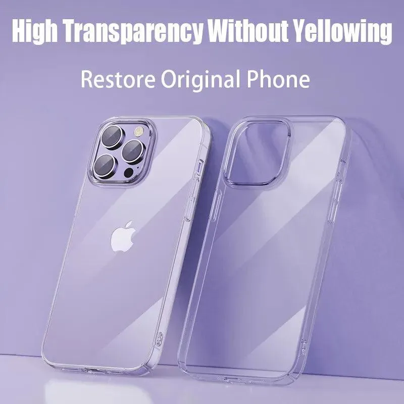 Crystal Clear Soft TPU Silicone iPhone Case - Ultimate Protection for Various iPhone Models