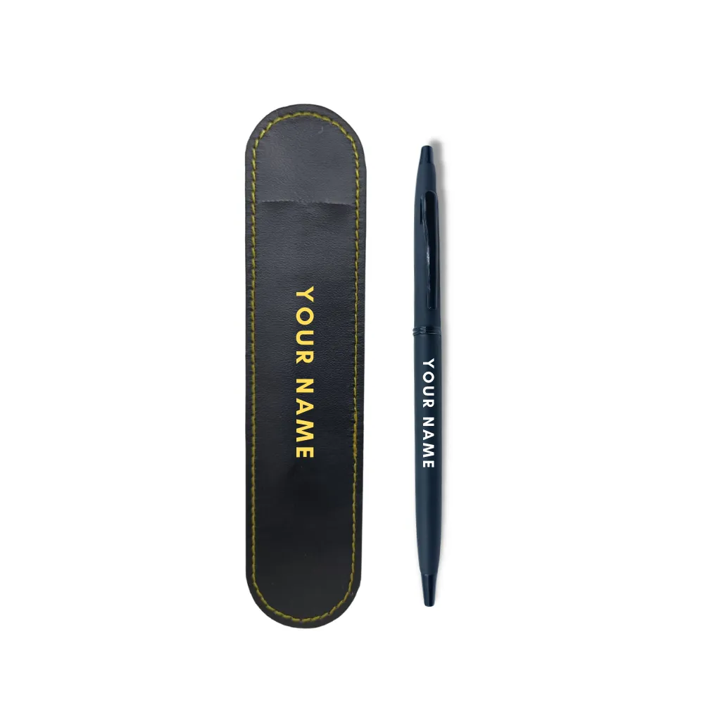 Custom Pen Engraved Birthday Gift for Boss Office Colleagues (Black) - Add Name