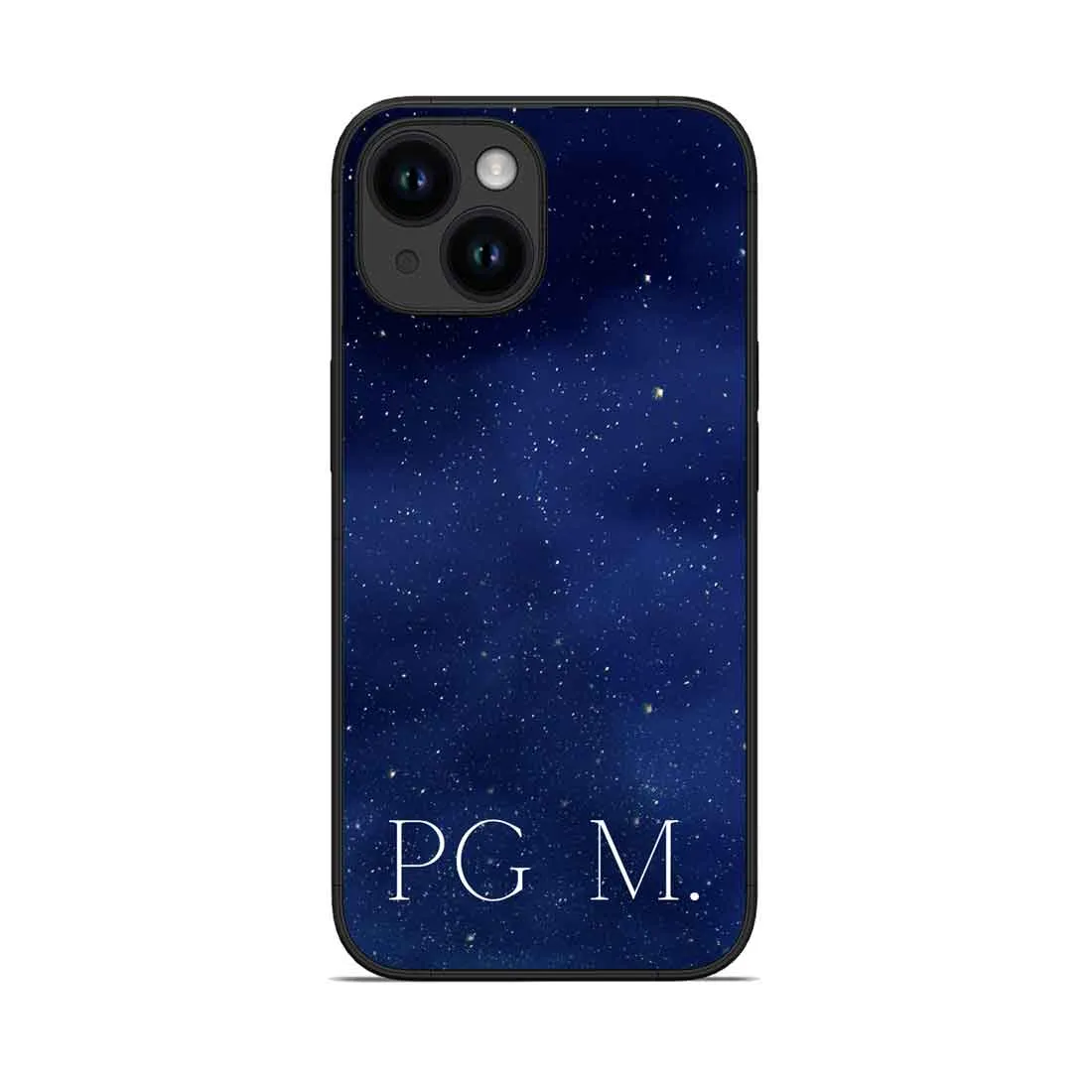 Customized Mobile Cover Apple iPhone 14 Case With Name - Starry Night