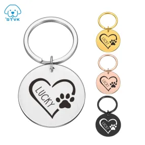 Customized Name Address Dog Tags