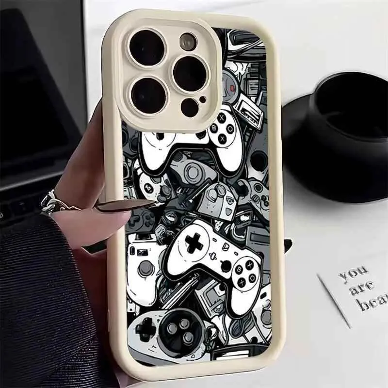 Cute Phone Cases For iPhone 7, 8, XS, X, XR, 11, 12, 13, 14, 15, Pro Max, Plus, and SE 2020 - Game Controller Graphic - TSP224