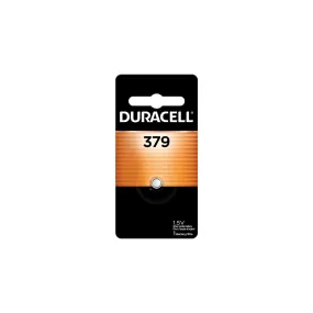 D379BPK09 Duracell, D379, Button Battery, 1.55 V, Silver Oxide, 1PK