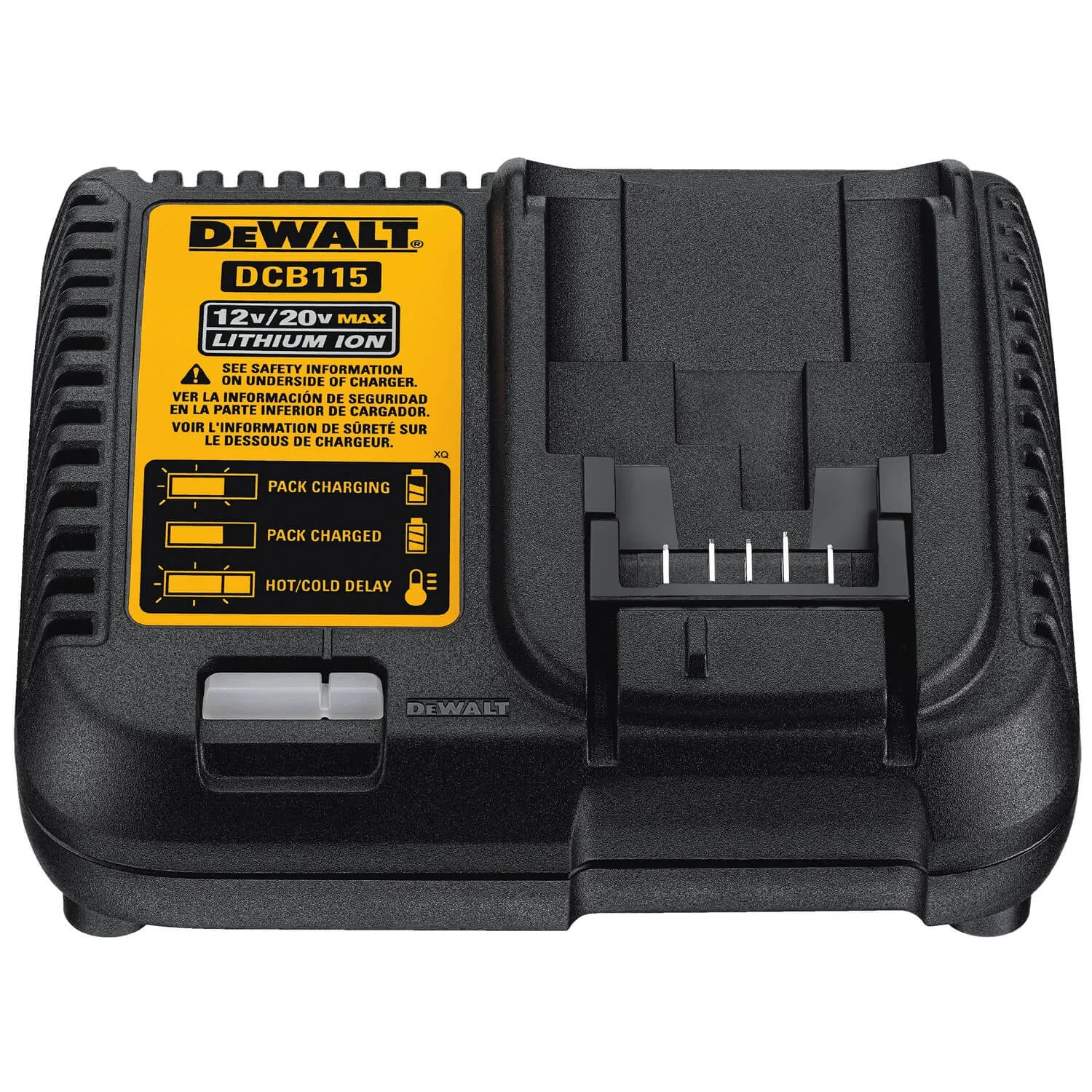 DEWALT DCB115 MAX Lithium Ion Battery Charger, 12V-20V