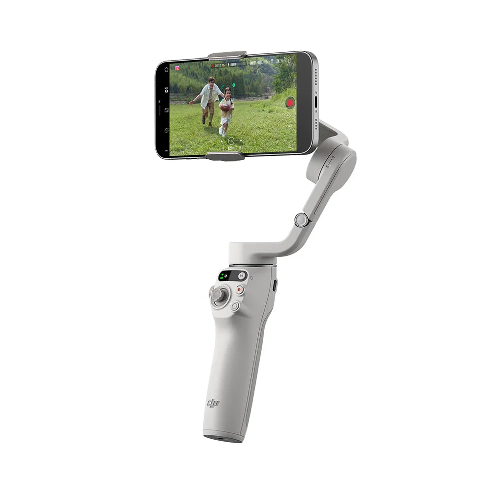 DJI OM6 Osmo Mobile 6 Smartphone Gimbal Stabilizer with ActiveTrack 6.0, 3-Axis Stabilization, Built-in Extension Rod, Control Gimbal/Phone with DJI Mimo App, Side Control Wheel, Time Lapse, Dynamic Zoon, Hyperlapse, and Panorama Modes