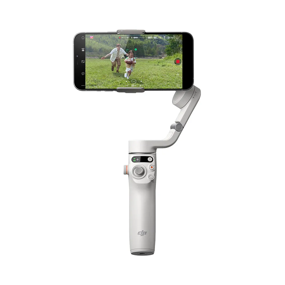 DJI OM6 Osmo Mobile 6 Smartphone Gimbal Stabilizer with ActiveTrack 6.0, 3-Axis Stabilization, Built-in Extension Rod, Control Gimbal/Phone with DJI Mimo App, Side Control Wheel, Time Lapse, Dynamic Zoon, Hyperlapse, and Panorama Modes