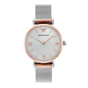 Emporio Armani Silver Tone Analogue Watch AR2067