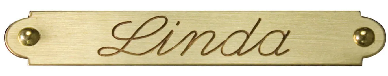 English Style Name Plates