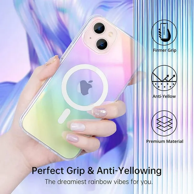 Entronix Apple iphone 15 [Magnetic-Compatible] Crystal Clear - Holo Case