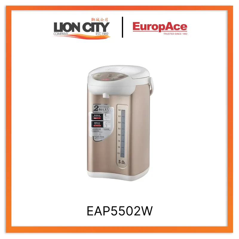 Europace EAP5502W Electric Air Pot 2-Way Dispensing 5L